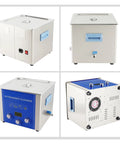 Hualuck 10L Ultrasonic Cleaner Machine With Heater And Degas Function Digital Timer Touch Control For Lab Medical Parts Jewelry Glasses Oil Degreaser Rust Removal Easy Operation Led Display, stainless steel design.