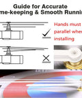 Installation guide for 14 Styles Silent Non Ticking Wall Clock Movements Kit With Aluminum Clock Hands Replacement Parts