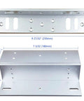 Outdoor Waterproof Magnetic Door Lock 12V 24V 600lbs Holding Force With Z And L Brackets dimensions and specifications