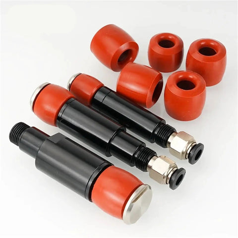 Robotic Mini Cylinder Gripper With Silicone Expansion Fixture And Cylindrical Inner Bracket For Pneumatic Automation
