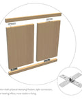 4 Pack Stainless Steel Pivot Door Hinges With 360 Degree Rotation For Wooden Doors And Cabinet Doors Hidden Mounting Hardware