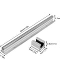 Heavy Duty SCS12LUU 300mm Linear Rails With SBR12UU Slide Blocks Precise Smooth Motion System For CNC Machines 3D Printers Robotics And Automation Projects And Prototyping, 300mm rail