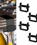 Upgrade Your Ride With These Tough 4 Piece Stainless Steel Leaf Spring Clamp Kit Heavy Duty 2.5 Inch Wide Design Boosts Axle Torque And Stability Perfect Trucks Trailers Campers Black No Rust Guaranteed leaf spring clamp on truck axle