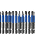 Heavy Duty Magnetic Screwdriver Bits Set With Anti Slip Non Cross Design For Electric Drill And Impact Driver Hand Tools That Hold Screws Tight Without Stripping During Heavy Projects Or Home Repair Jobs, 12-piece steel bits