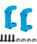 Beefed Up RC Car Repair Kit For Fighter NXGEN DT04 58741 with blue metal C-mount suspension arms and screws.