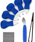 8 In 1 Watch Back Removal Tool Kit For Battery Replacement With Six Pry Tools, Case Back Opener, Anti Static Tweezers, And 18cm Cleaning Cloth