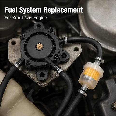 Hella Reliable Vacuum Fuel Pump With Integrated Filter For Small Engines And Golf Carts No Drama Gas Delivery For 17 To 25 Horsepower Motors on engine.