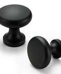 10 Pack Matte Black Cabinet Knobs Zinc Drawer Dresser Knobs Kitchen Pulls Hardware for Cabinets and Cupboards Durable Zinc Alloy