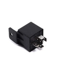Black 5-pin SPDT relay, part of Beefy 40 Amp SPDT 5 Pin Automotive Relay 12VDC Contactor Switch Pack For Trunk Pop Up Remote Start Lighting And More 2 Pack JD2912 1Z 12VDC High Current Relay Module.