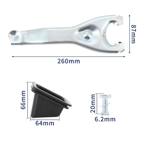 Beefed Up Bell Housing Kit With 11 Inch Clutch Fork Throwout Bearing And Cover For Chevy Camaro Chevelle Malibu Monte Carlo Corvette Caprice Bel Air Biscayne 1959 To 1988 Fits SBC BBC, 260mm fork