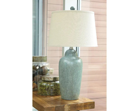 Contemporary 30 Inch Glazed Ceramic Table Lamp In Dark Green With Rich Finish, Sleek Modern Living Room Accent Lighting, Easy Assembly, Dope Ambient Glow For Nightstands Or Side Tables