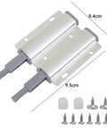 Magnetic Cabinet Door Latches Set 1 3 5 Pack Handle Free Touch Release Aluminum Alloy Buffers Damper Closers