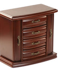 Jewelry box with antique brass mini drawer pulls set of 10 for jewelry boxes and small cabinets arch shape hardware 1.69 x 0.43 inches with 30 mm hole spacing zinc alloy rust resistant durable decorative ideal for tiny drawers and cabinet decoration.