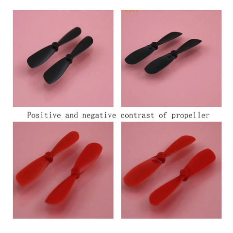 Black and red propellers from 716 And 614 Hollow Cup Drone Propellers For RC Aircraft Quadcopters Spare Parts Kit