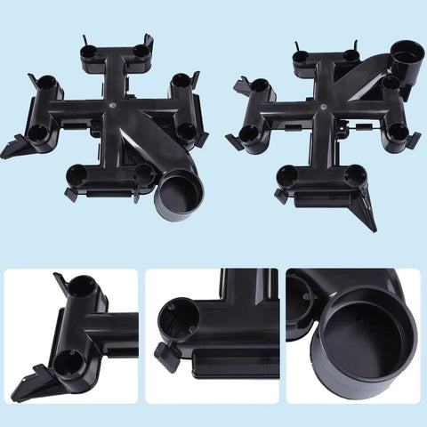 Premium Manifold Top With Integrated Air Bleed Valve Pool And Spa De Filter Replacement Compatible With Fns Plus And Titan Units, showing detailed angles.