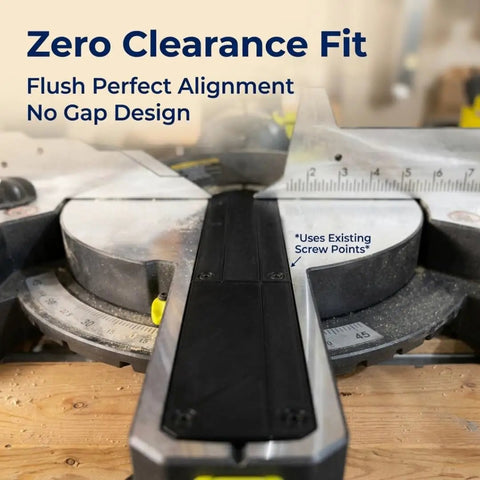 Zero Clearance Insert For Ryobi TSS103 Miter Saw That Delivers Clean Crosscuts Reduces Tearout And Splintering Easy Drop In Fit