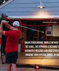 Golfer using Golf Swing Speed Radar Monitor No Contact Measure Club Head Speed With Rypstick Driver Or Iron Without Hitting A Ball