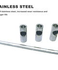 Stainless steel RC pinion sleeve adapter set with hex wrench; includes three sleeves for 3.175mm to 5mm pinions.