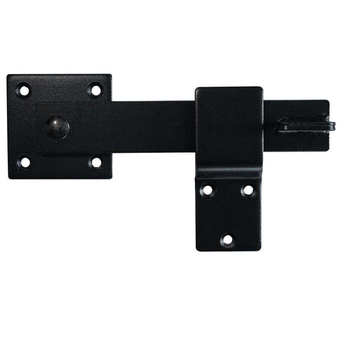 Heavy Duty 5.5 Inch Fence Gate Latch Barn Door Flip Hardware Wrought Iron Matte Black For Privacy And Security On Outdoor Fences