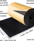 Premium Thick Acoustic Foam Panels For Wall Soundproofing High Density Noise Reduction Pads With Self Adhesive Backing rolled up with kraft paper.