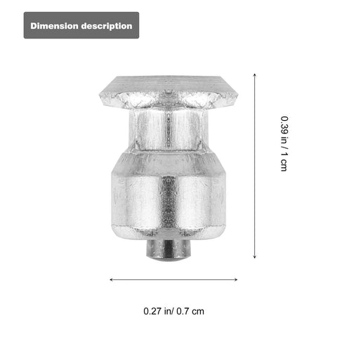 Beefy Heavy Duty Spiral Screw Tire Studs Black Ice Crushing Spike Set 50 Count Premium Tungsten Steel anti-slip grip detail