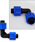 40-Piece Drip Irrigation Coupling Set With Four Connector Types Blue Universal Joint Fittings For 5/8 Inch Tubing Leak-Proof Plastic