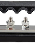 Heavy Duty 250 Amp 6 Pole Power Hub With Secure Cover for DC battery wiring, featuring a six-terminal junction bar.
