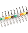 10 Piece Micro Twist Bits Straight Handle Tungsten Steel Drill Bit Set For PCB Repair Mini Circuit Board Bits 2.1 To 3.0mm