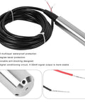 24 Volt DC Liquid Level Sensor With Four To Twenty Milliamp Output 0 To One Meter Range Throw In Type Probe Transmitter stainless steel