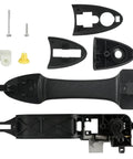 No Hassle Straight Swap Exterior Door Handle Repair Kit For 2000-2007 Ford Focus Driver Side with screws and components.