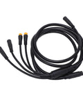 1 To 5 Pin Bike Electric Cable Kit For Controller Light Brake Display Throttle With Safe Wrapped Wires Upgraded E Bike Modification Accessory For DIY Builds