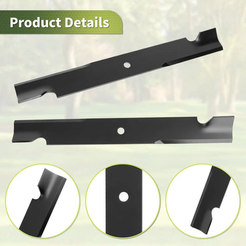 60 Inch Deck High Lift Lawn Mower Blades 3 Pack Replaces 105-7718-03 and 115-9649-03 for Exmark and 60 Inch Zero Turn Mowers
