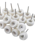 Wool Felt Polishing Wheel Set 80 Piece One Inch Wool Felt Grinding Head Buffing Wheels 3mm Shank Abrasive Mini Brush for Rotary Tools