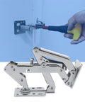 170 Degree Hydraulic Soft Close Cabinet Hinge For 16 To 40mm Doors being installed with a screwdriver, beefy carbon steel