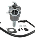 Carburetor Kit For John Deere Lawn Tractors LA105 LA115 108 102 X120 X145 L107 L108 LA125 D110 D105 Bolt On And Go With Factory Calibrated Fit By Replacement MIA11474 MIA12509 MIA11520 showing main parts and tubing on white background