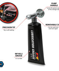 Precision Point Grease Gun for Tight Spaces and Bearings, Vacuum Powered for Mess Free Lubing, 3.5 oz Cartridge