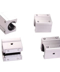 Linear Ball Bearings Kit SBR10UU To SBR50UU For CNC Parts And 3D Printer Projects, aluminum block units