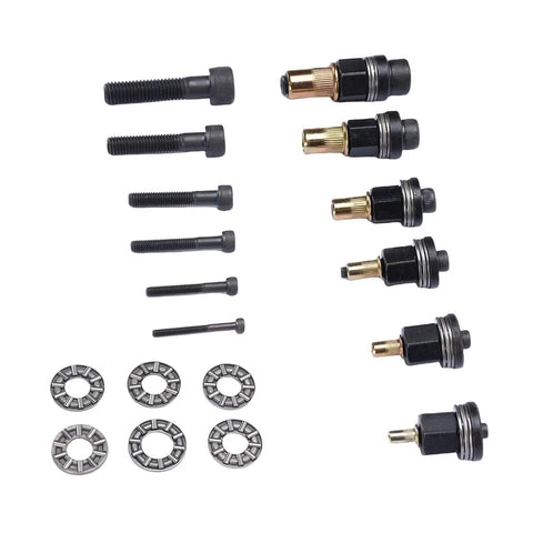 Rivet Nut Tool Kit With M3 To M10 Nutserts And Anti Loss Adapters for industrial, automotive, heavy-duty fastening, drill adapters shown
