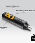 Cordless Screwdriver Rechargeable Compact Electric Screwdriver With Type-C Charging, magnetic chuck highlighted, rear view
