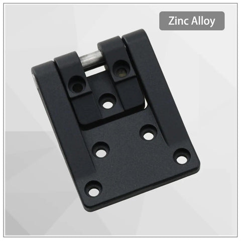 External T Shaped Corner Rotary Hinge For Industrial Cabinets And Chassis Black Zinc Alloy Finish Heavy Duty Door Hardware