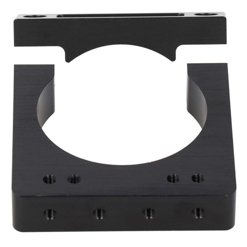 Top Shelf CNC Spindle Motor Mount Bracket For 71mm Collets Rock Solid Cast Aluminum Clamping Plate, flat design view.