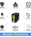 Image of Beefy 3KW 4HP 110V VFD With 1 Phase Input To 3 Phase Output 0 To 400Hz 40A Variable Frequency Drive with protection features.