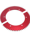 Red aluminum 60 Tooth Split Sprocket For Predator 212cc 196cc Mini Bike Go Kart Heavy Duty Fit Coleman CT200U CT200U EX BT200X