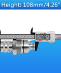 Hydraulic Female Flat Face Quick Coupler 48mm Thread Beefed Up Quick Attach measured with caliper, compatible with Case and John Deere.