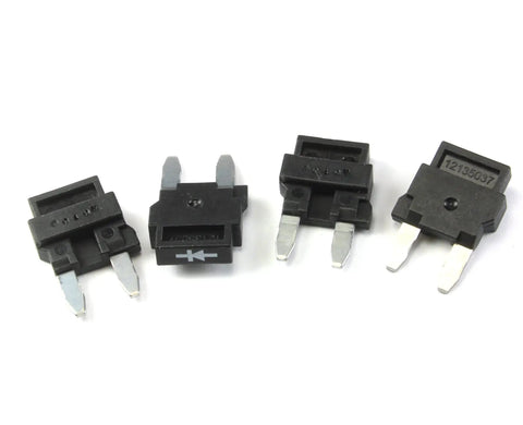 Four Pack 1 Amp Mini Diode Automotive Fuse For Car Electrical System Protection Fits Most Mini Fuse Holders Micro2 Series Pink Color Fuses