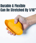 Heavy Duty Flex Four Inch Dust Collection End Caps Seal Outer Diameter Pvc Pipe Covers For Woodworking Shop Vacuum Systems Two Pack in hand.