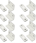 8 Pack Ultra Thin Hidden Cabinet Magnetic Catches With Adhesive Tape And Screws For Quick No Drill Installation Cold Rolled Steel L Shaped