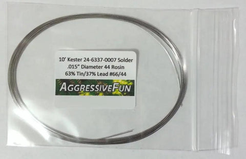 Rosin Core Solder 63/37.015 Inch Wire, 30 Feet Spool With Rosin Flux 44 in labeled package