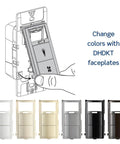 Dual Combination Humidity Sensor With Separate Light Switch For Bathroom Exhaust Fan Auto Ventilation On Humidity