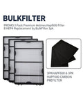 3 Pack Air Filter Replacement And Carbon Filter Set For HAPF600 Series Air Cleaners HAP615 HAP625 HAP650 HAPF600D U2